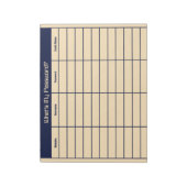 パスワードとはダークブルーとビスクのテンプレート ノートパッド (回転)