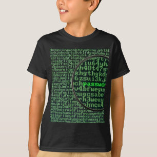 パスワードのために切り刻むこと Tシャツ
