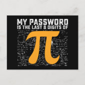 パスワードはPi日の計算の最後の8桁である ポストカード (正面)