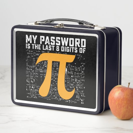 パスワードはPi日の計算の最後の8桁である メタルランチボックス (インサイチュ)