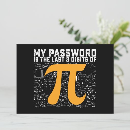 パスワードはPi日の計算の最後の8桁である 招待状 (スタンド正面)
