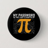 パスワードはPi日の計算の最後の8桁である 缶バッジ (正面)