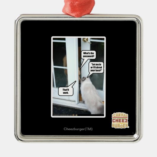 パスワードを入力してください メタルオーナメント (正面)