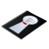 パスワードセキュリティスパイラルノートブック ノートブック (左側)