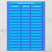 パスワードトラッカー紙シート (裏面)