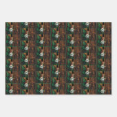 パスワードフェアリーグリーンケルト ラッピングペーパーシート (正面)