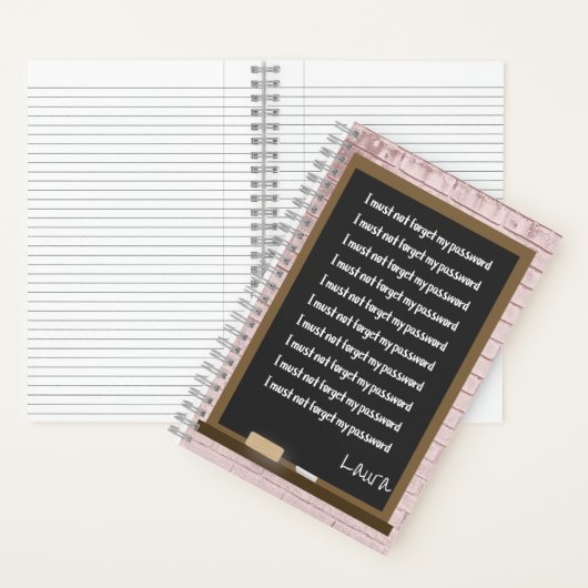 パスワード ノートブック (内側)