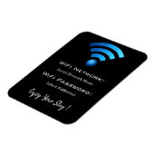 パスワードwifi詳細（黒） マグネット (左側)