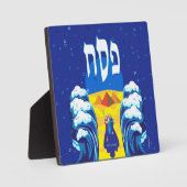 パスーバー・モーセ・イスラエル人の出コンテンポラリーエジプト芸術 フォトプラーク (正面)