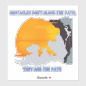 パス感動的ビニール上の障害の克服 シール (シート)