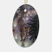 パス照明コヨーテ セラミックオーナメント (左)