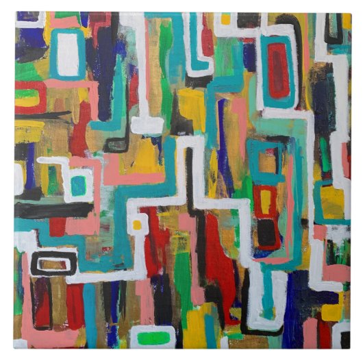 パス6 x 6セラミックタイルを選択 タイル (正面)