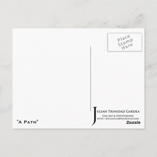 「パス」 – はがき (裏面)