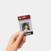 パス–1を押す バッジ (手持ち)