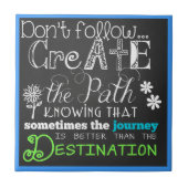 パスChalkboardルックタやる気を起こさせるイルを作成する タイル (正面)