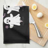 パズデブーリー幽霊バレエダンサー先生 キッチンタオル (四つ折り)