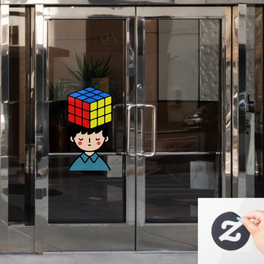 パズラー ウィンドウサイン (オフィスドア)