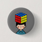 パズラー 缶バッジ (正面)