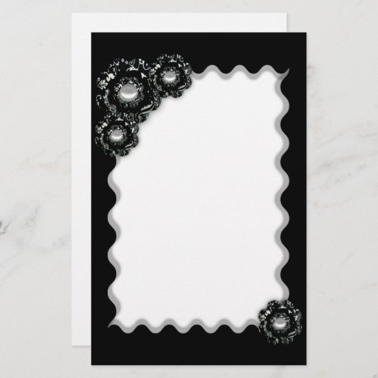 パズリー花文房具 便箋 (正面/裏面)