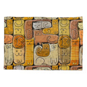 パズルおもしろいキャッツハウスシームレス 枕カバー (裏面)