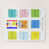 パズルおもしろい作業スケジュール ジグソーパズル (横)