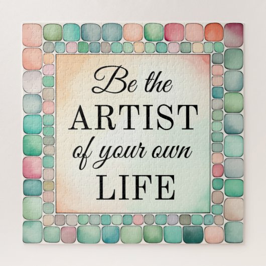 パズルがあなたの人生の芸術家になる感動的 ジグソーパズル (縦)