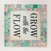 パズルが流れ引用文で成長す感動的る ジグソーパズル (横)