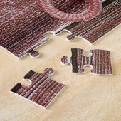 パズルさくらんぼウッドレッドロープ ジグソーパズル (側面)