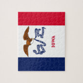 パズルとアイオワ州旗州 ジグソーパズル (縦)