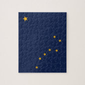 パズルとアラスカ州旗州 ジグソーパズル (縦)