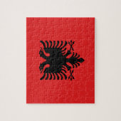 パズルとアルバニア国旗 ジグソーパズル (縦)