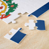 パズルとウェストバージニア州旗 ジグソーパズル (側面)