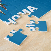 パズルとオクラホマ州旗州 ジグソーパズル (側面)