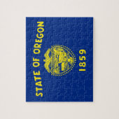 パズルとオレゴン州旗州 ジグソーパズル (縦)