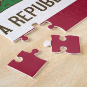 パズルとカリフォルニア州旗州 ジグソーパズル (側面)