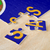 パズルとカンザス州旗州 ジグソーパズル (側面)