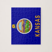 パズルとカンザス州旗州 ジグソーパズル (縦)