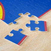 パズルとグアム国旗 ジグソーパズル (側面)