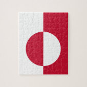 パズルとグリーンランド州旗 ジグソーパズル (縦)