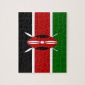 パズルとケニア国旗 ジグソーパズル (縦)