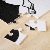 パズルとコルシカ国旗 ジグソーパズル (側面)