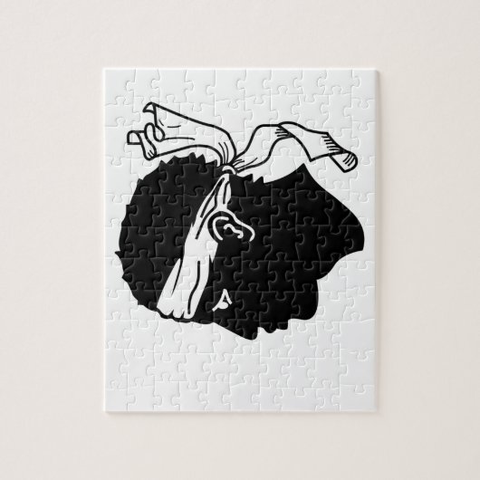 パズルとコルシカ国旗 ジグソーパズル (縦)