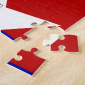 パズルとサンアントニオシティ国旗 ジグソーパズル (側面)