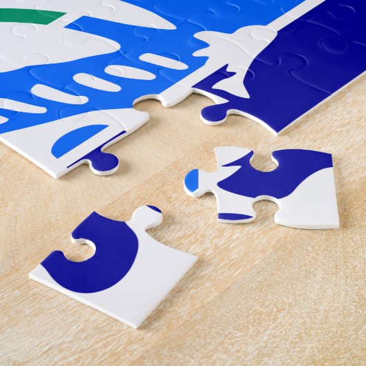 パズルとサンクトペテルブルク国旗 ジグソーパズル (側面)