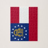 パズルとジョージア州旗州 ジグソーパズル (縦)