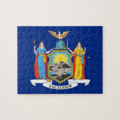 パズルとニューヨーク州旗州 ジグソーパズル (横)