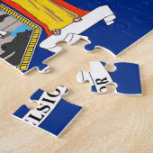 パズルとニューヨーク州旗州 ジグソーパズル (側面)