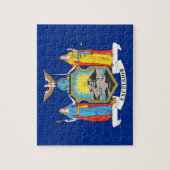 パズルとニューヨーク州旗州 ジグソーパズル (縦)