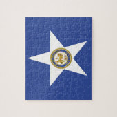 パズルとヒューストン市旗 ジグソーパズル (縦)