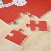 パズルとブータン国旗 ジグソーパズル (側面)